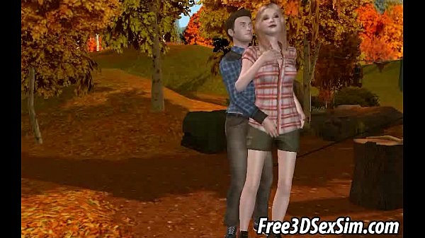 Cunning 3D anime blonde acquiring screwed within the forest