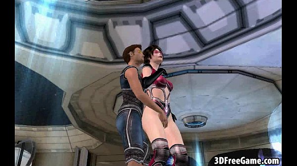 Cunning 3D anime brunette girl obtaining breast shagged