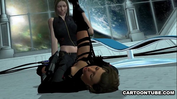 Cunning 3D anime lesbian vixen {gets|becomes{will get} licked and scissored