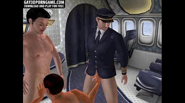 Naughty 3D comic strip piece increase teamed in! an aircraft