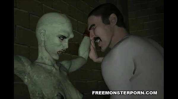 Fastened upwards 3D comic strip zombie girl acquiring fingered close
