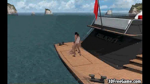 Gorgeous 3D anime girl acquiring dual teamed in! a {boat|motorboat|shipvessel