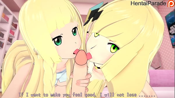 Trio! Lilie x Lusamine Pokemon Hentai Uncensored