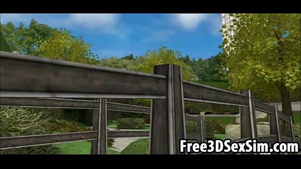 Alluring 3D anime ninja girl combat within the playground