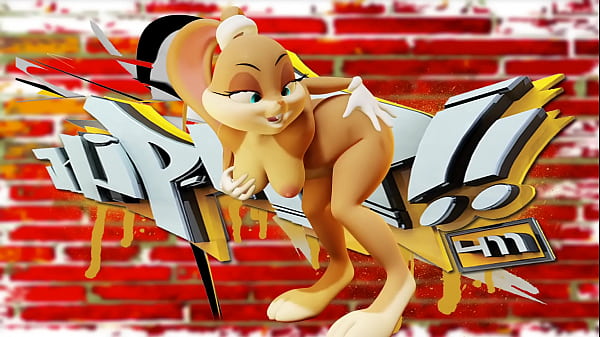 Hip jump bunny sensuous 3d comic strip large backside dancing tease