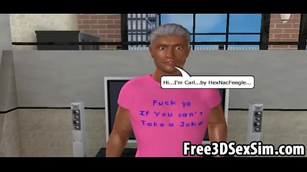 Two sensuous 3D anime kids acquiring screwed by a  bitch stud