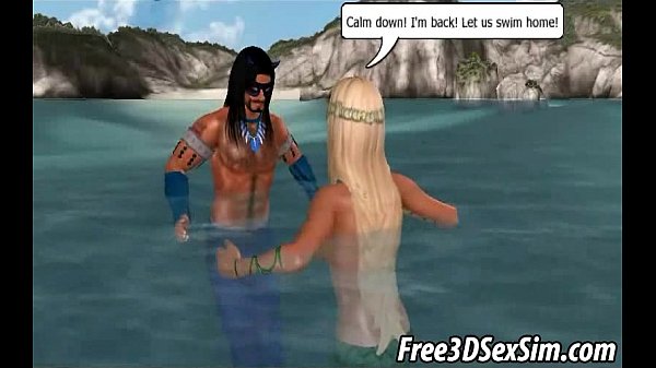Scorching 3D blonde mermaid acquiring screwed in! a  bitch {boat|motorboat|shipvessel