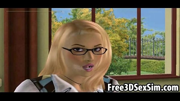 Scorching 3D slurping an ebony ladies tight-fitting twat
