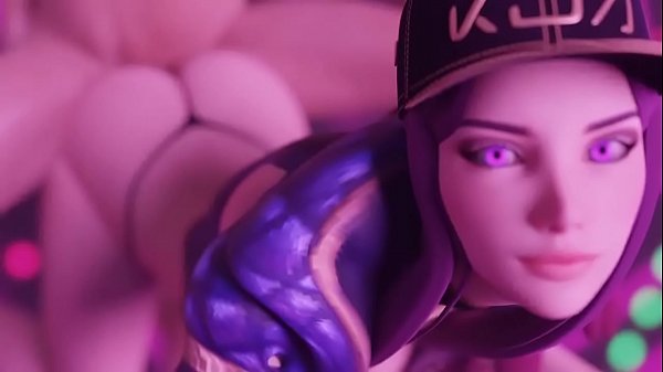 Akali Screwed from trailing. ( Blender Cartoon)