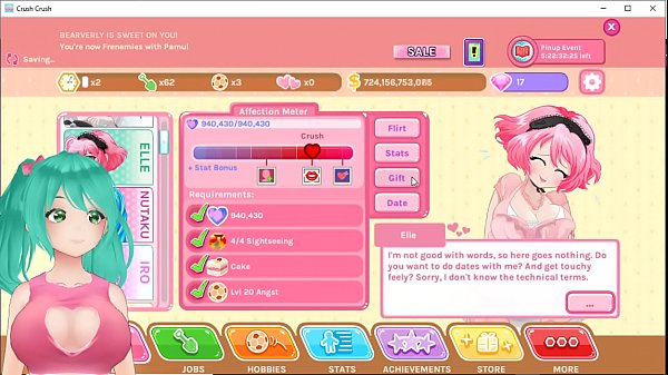 Precious Anime Lady Vtuber {Plays|Performs|Has{works} Crush Crush Uncensored