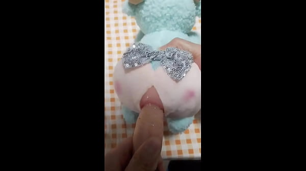 banging sex-anime-doll in plush clothing