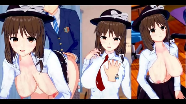 【エロゲーコイカツ!】東方 宇佐見蓮子におっぱい揉みまくりH!3DCG巨乳アニメ動画(東方プロジェクト)【ヘンタイゲーム とうほう れんこ うさみ】