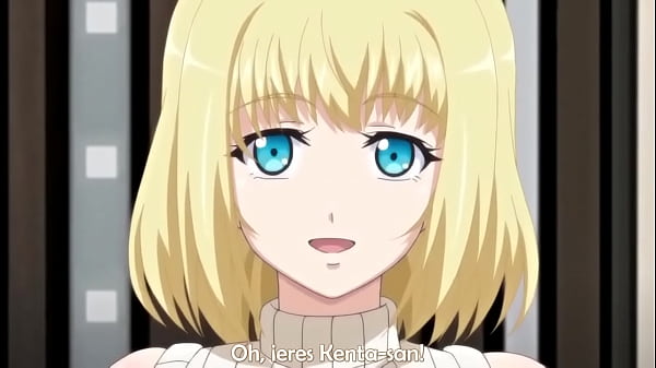 Big boobed hentai blonde bangs with their sweetheart