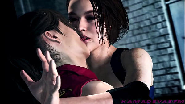 Homeowner Evil : Claire & Jill Lesbian Kissing | KamadevaSFM
