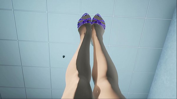 Japanese Lady Workplace Pantyhose Footjob 3D Cartoon Unreal Engine
