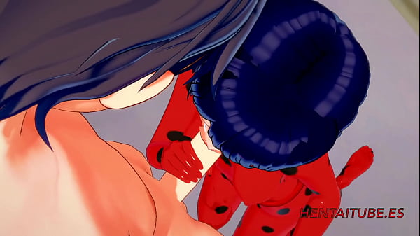 Miraculus Ladybug Hentai 3D – Ladybug handjob and bj with spunk in their lips