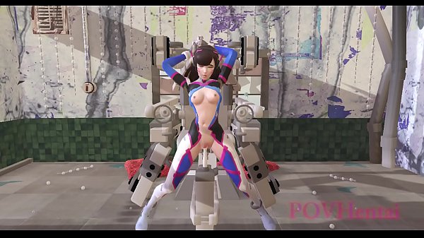 OverWatch Dva trips a  bitch screwing equipment