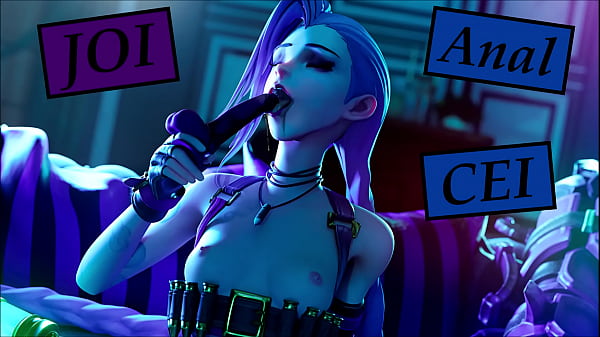 Sound JOI con Jinx. La loca quiere hacerte rectal y CEI.
