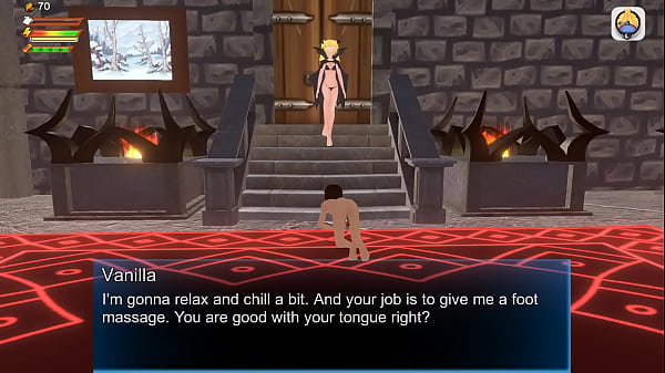 Vampire FEMDOM enslavement foot and vagina slurping