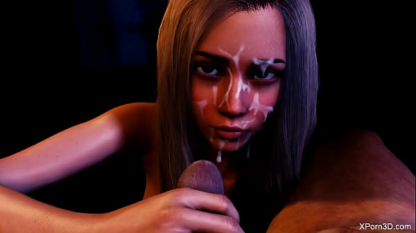 3D Porno Anime Hentai Blonde Woman Face Sperm Intro
