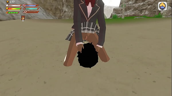 Femdom College Seashore PISS Scene