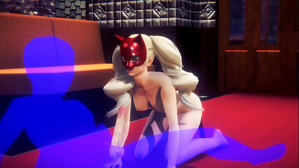 Persona 5 Hentai – Ann Takamari Handjob and cock sucking – Japanese Asian Manga Anime Movie Video game Porno