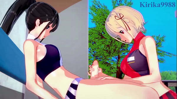 Chisato Nishikigi and Takina Inoue competitive futanari intercourse. – Lycoris Recoil Hentai