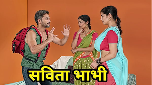 Desi Indian Savita Bhabhi and Piya Bhabhi Screwed with Stranger Guy