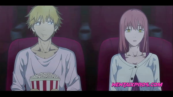 Fortunate beginner {gets|becomes{will get} a bitch bj by Lose Makima within the theatre | Uncensored Hentai