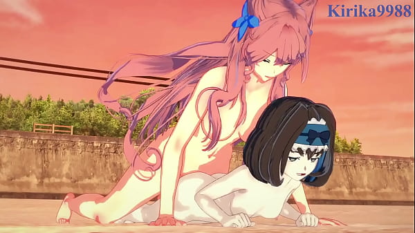 Garie Tûmân and Maria Cadenzavna Eve deep futanari gender. – Symphogear Hentai