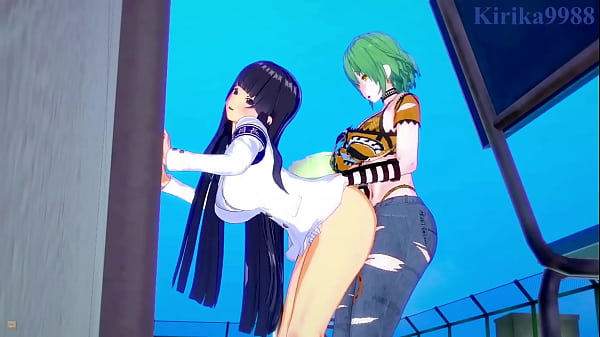Hikage and Katsuragi and Ikaruga extreme futanari intercourse. – Senran Kagura Hentai