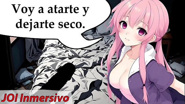 JOI Extremo, la loca te ata y te folla sin parar. Rol Hentai con voz en español.