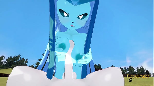 Pokemon Hentai Furry Yiff 3D – POV Glaceon boobjob and screwed with creampie by Cinderace