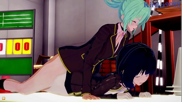 Suzu Kanade and Matsuri Kazamaki and the outdated guy futanari intercourse and extreme intercourse. – Ayakashi Triangle Hentai