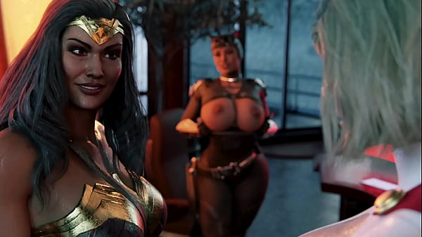 ULTRA Trio! – BATGIRL versus WONDERWOMEN versus SUPERGIRL – Unique Harsh Futanari 3D